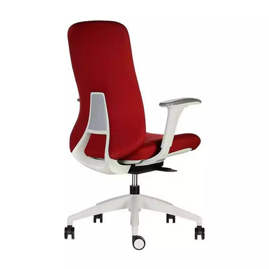 Silla Escritorio Allegra Tapizada Rojo Contatto