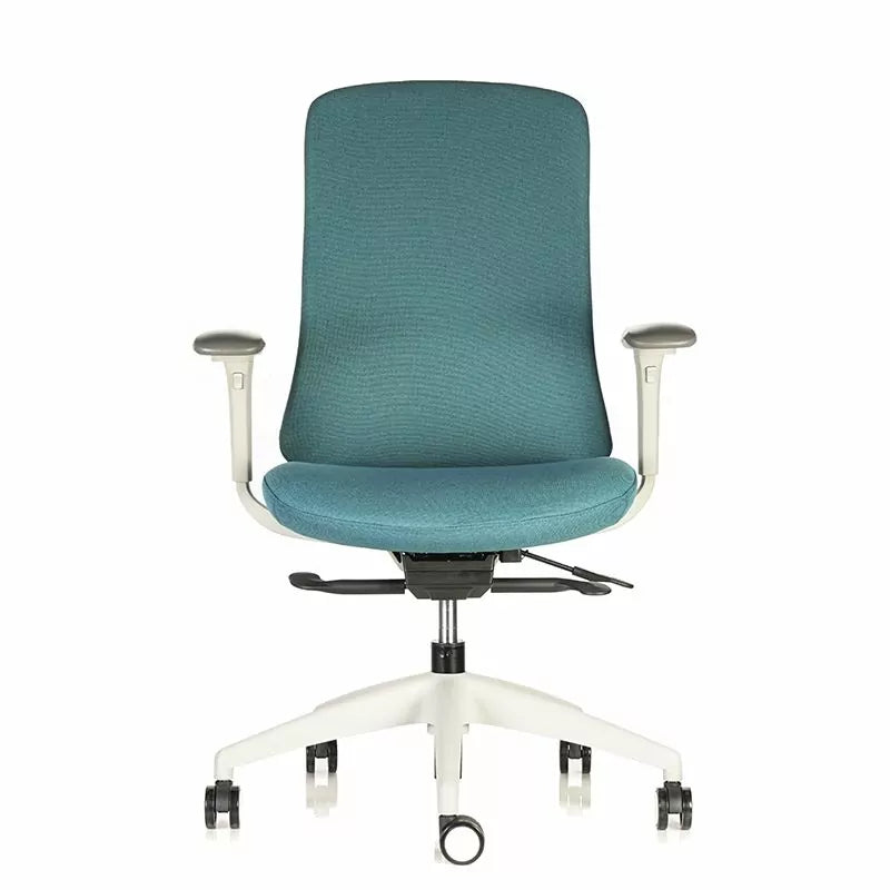Silla Escritorio Allegra Tapizada Turquesa Contatto