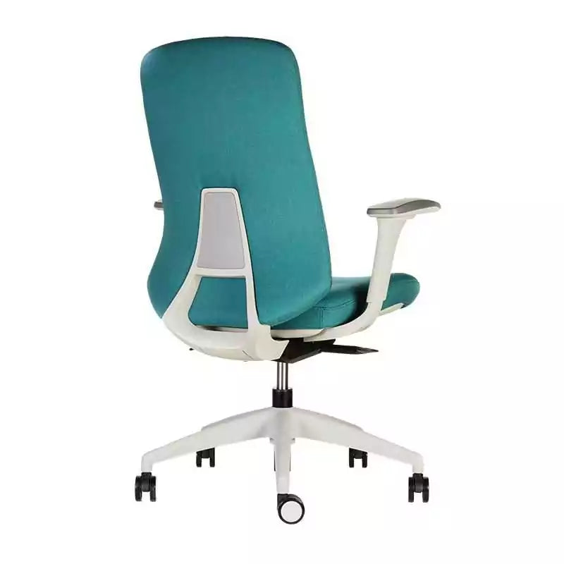 Silla Escritorio Allegra Tapizada Turquesa Contatto