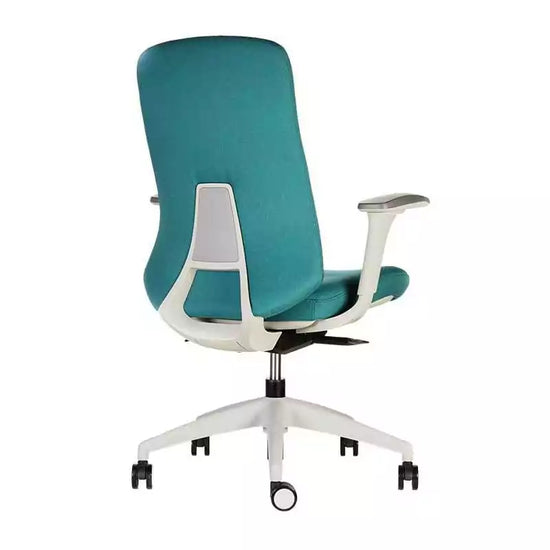 Silla Escritorio Allegra Tapizada Turquesa Contatto