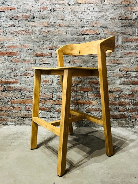 Taburete de Madera de Teca John 47 x 51 x 93 cm - Usado en Exhibición