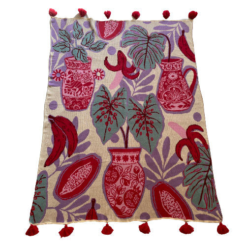 Textil Manta Botánica Jo Jiménez 130 x 180 cm The BaiTay