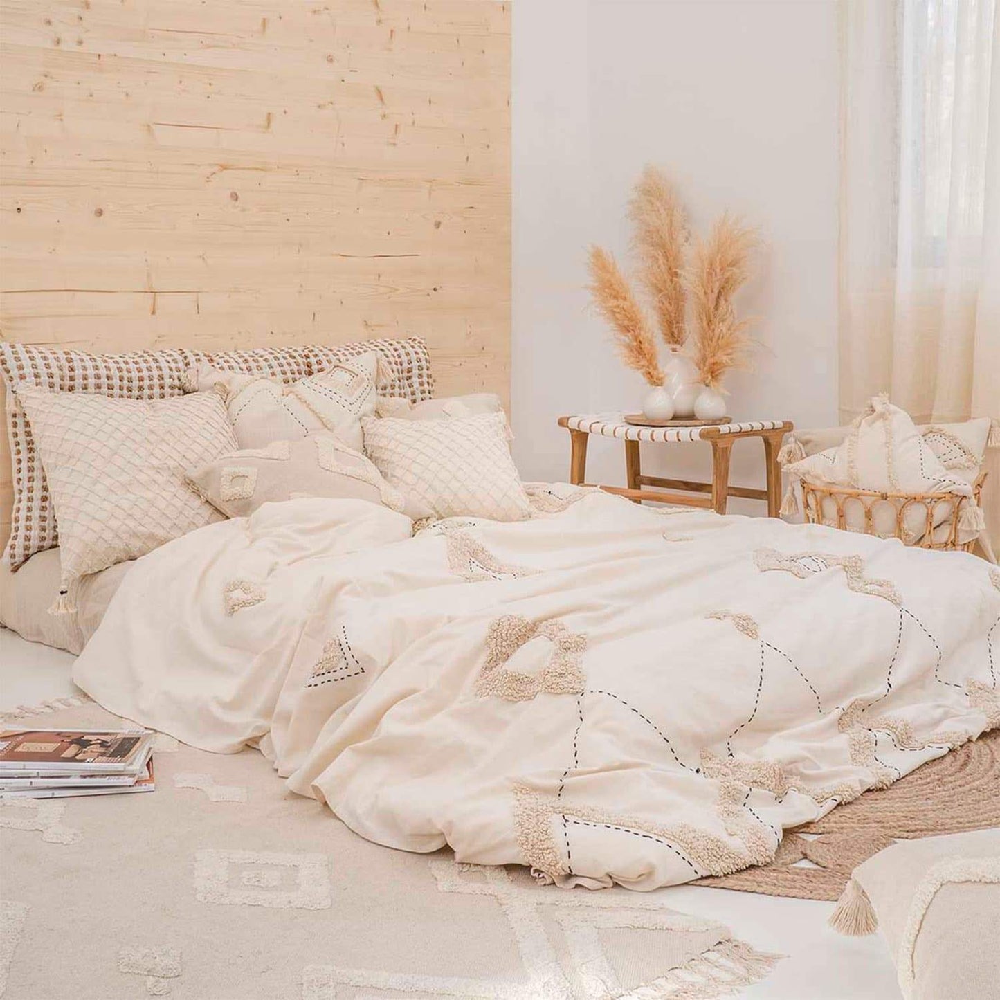 Colcha Lienzo 240x260 Crudo (cama 2 plazas o Queen) Calma House