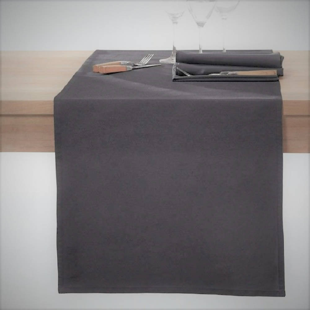 Camino de Mesa Hemstitch Lino francés TABLE DOT Ash Code Company