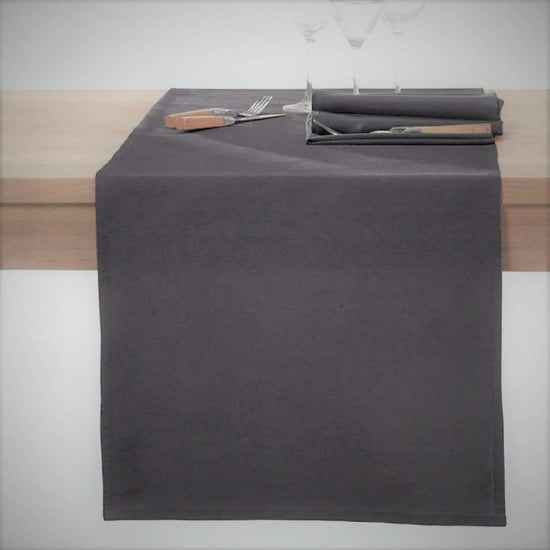 Camino de Mesa Hemstitch Lino francés TABLE DOT Ash Code Company